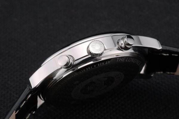 Longines Master Collection Black Leather Strap Black Dial 80224 - Image 10