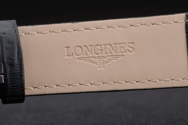 Longines Master Collection Black Leather Strap Black Dial 80224 - Image 8