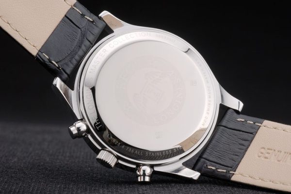 Longines Master Collection Black Leather Strap Black Dial 80224 - Image 9